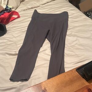 Gray Cropped Leggings